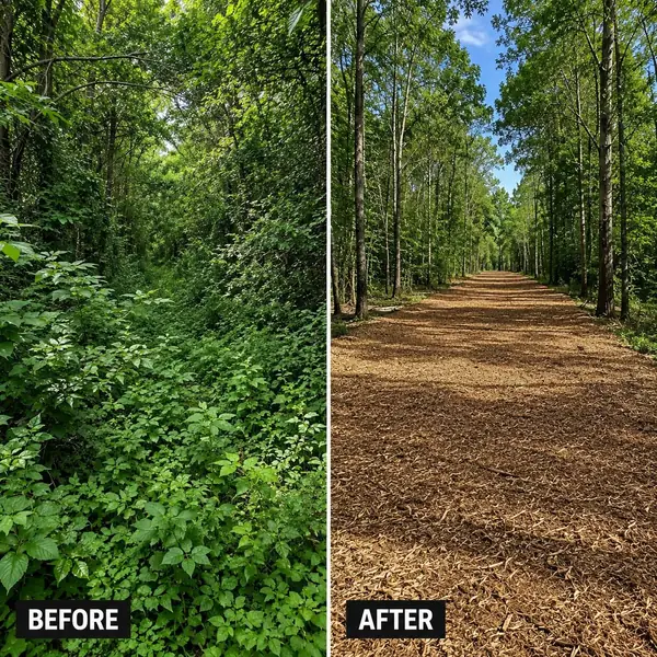 Overgrown land cleared Central Ohio